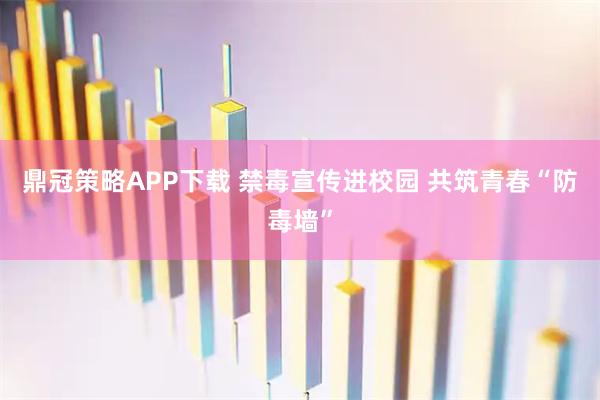 鼎冠策略APP下载 禁毒宣传进校园 共筑青春“防毒墙”