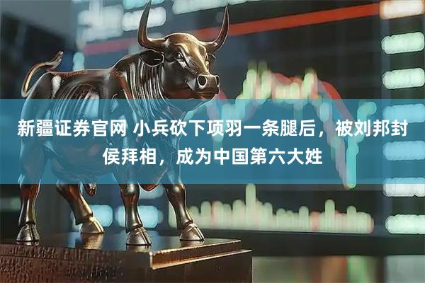 新疆证券官网 小兵砍下项羽一条腿后，被刘邦封侯拜相，成为中国第六大姓